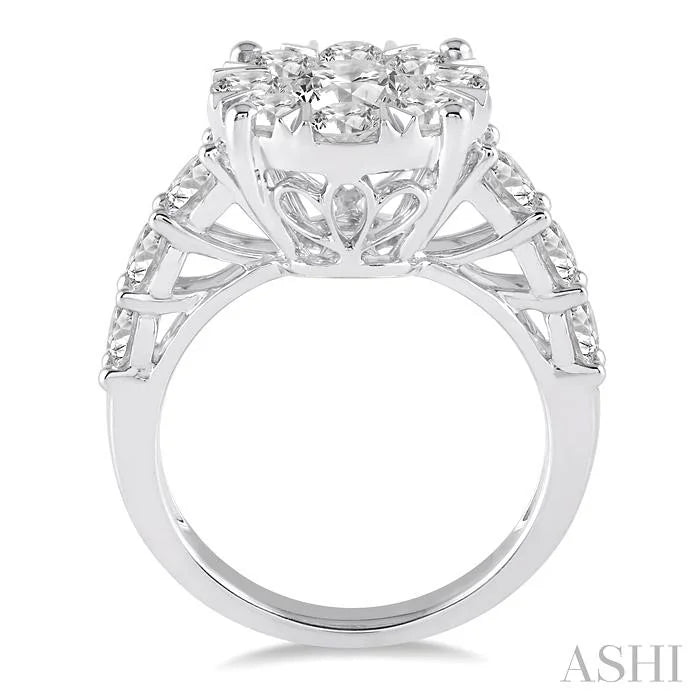Round Shape Lovebright Essential Diamond Engagement Ring