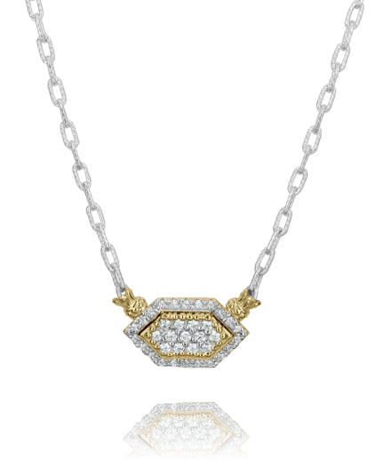 Vahan 14k Gold & Sterling Silver Diamond Necklace