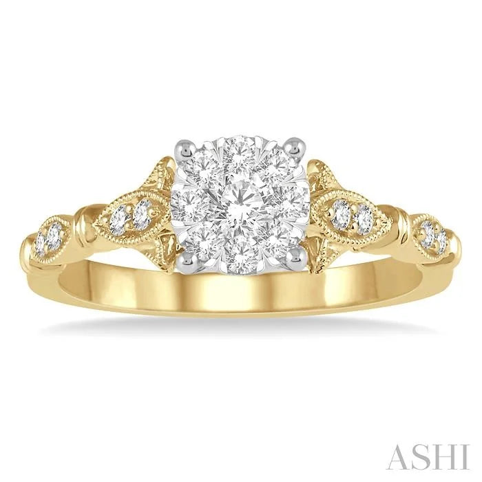 Round Shape Lovebright Diamond Ring