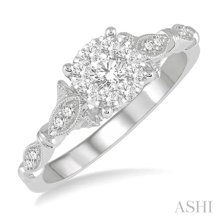 Round Shape Lovebright Diamond Ring
