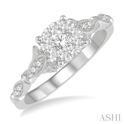 Round Shape Lovebright Diamond Ring