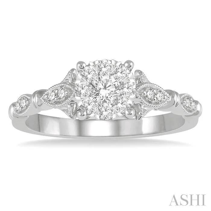 Round Shape Lovebright Diamond Ring