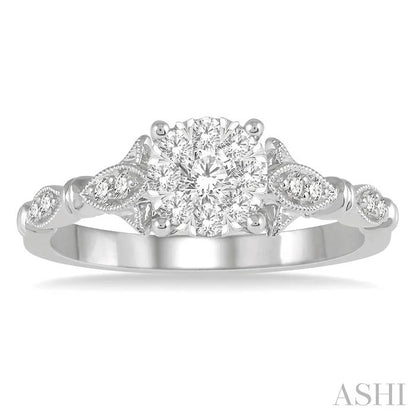 Round Shape Lovebright Diamond Ring