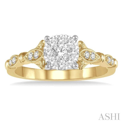 Round Shape Lovebright Diamond Ring