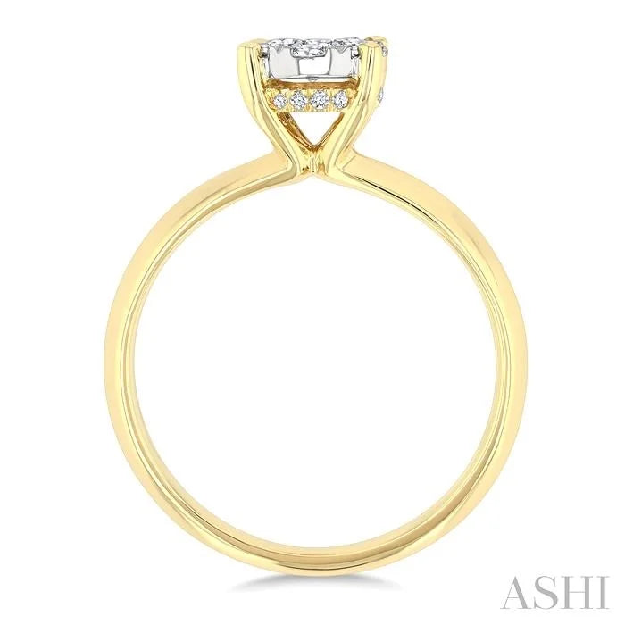 Oval Shape Lovebright Diamond Ring