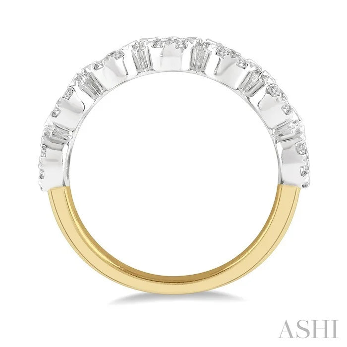 Round Shape 7 Stone Lovebright Essential Diamond Wedding Band