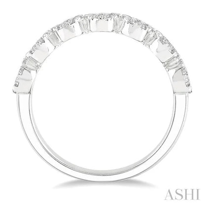 Round Shape 7 Stone Lovebright Essential Diamond Wedding Band