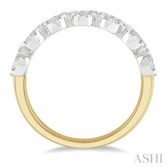 Round Shape 7 Stone Lovebright Essential Diamond Wedding Band