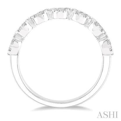 Round Shape 7 Stone Lovebright Essential Diamond Wedding Band
