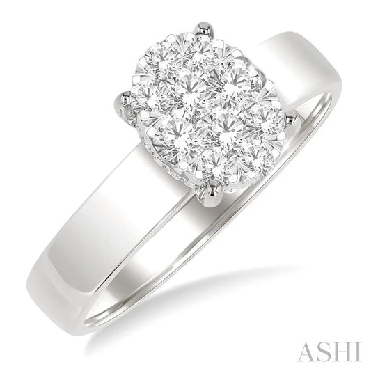 Oval Shape Lovebright Diamond Ring