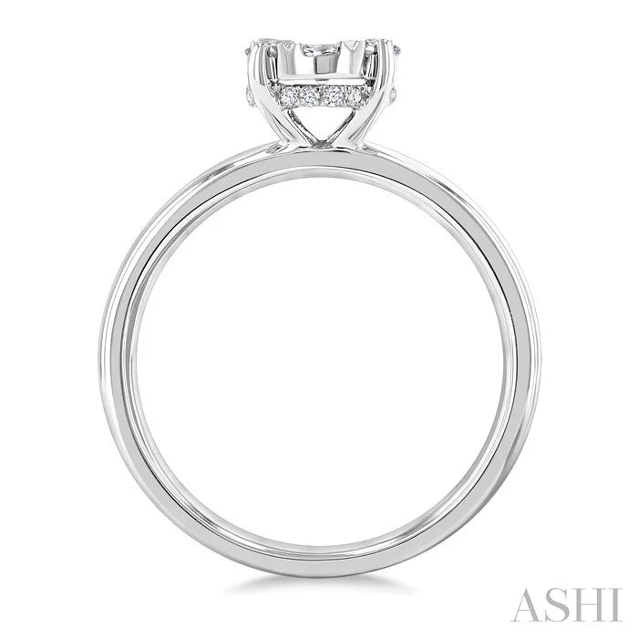 Oval Shape Lovebright Diamond Ring