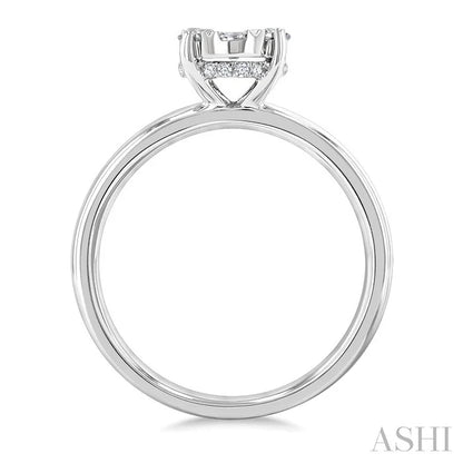 Oval Shape Lovebright Diamond Ring