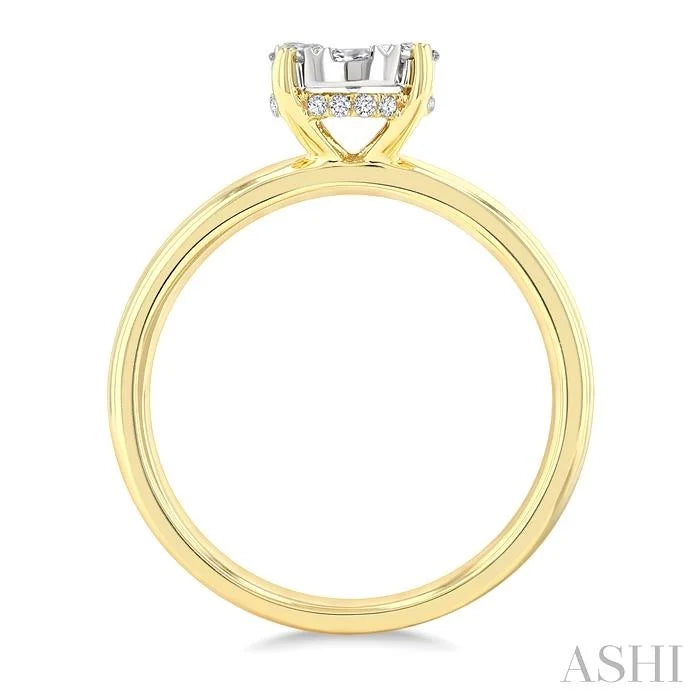 Oval Shape Lovebright Diamond Ring