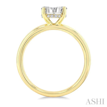 Oval Shape Lovebright Diamond Ring