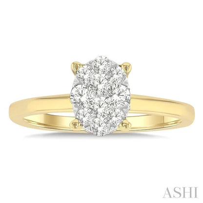 Oval Shape Lovebright Diamond Ring