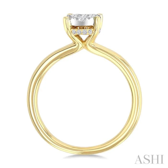 Oval Shape Lovebright Diamond Ring