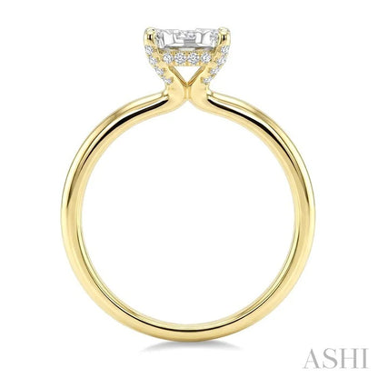Round Shape Lovebright Diamond Engagement Ring