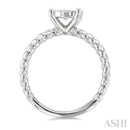 Round Shape Lovebright Diamond Engagement Ring