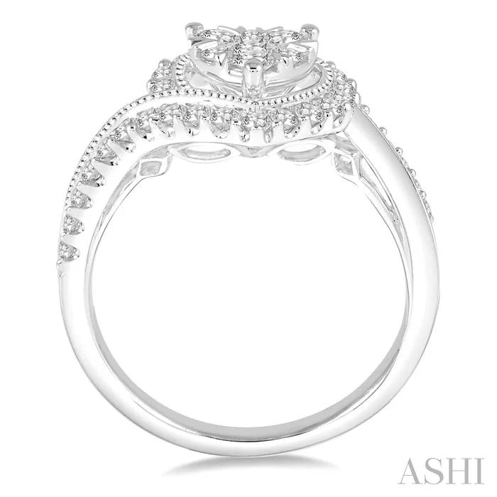 Heart Shape Halo Lovebright Diamond Engagement Ring