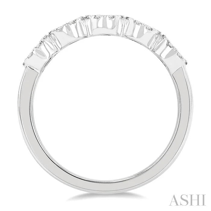 Round Shape 5 Stone Lovebright Essential Diamond Wedding Band