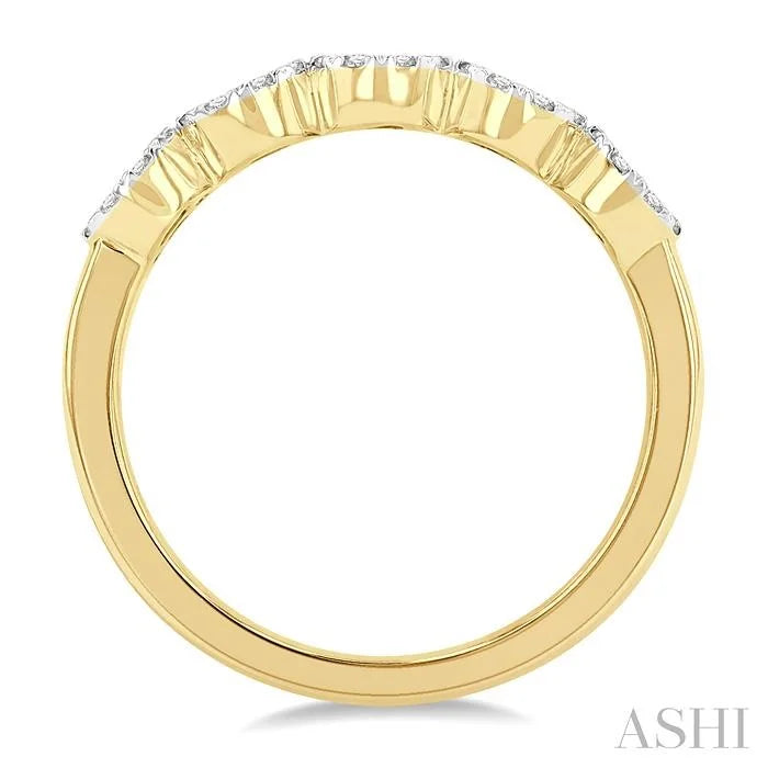 Round Shape 5 Stone Lovebright Essential Diamond Wedding Band
