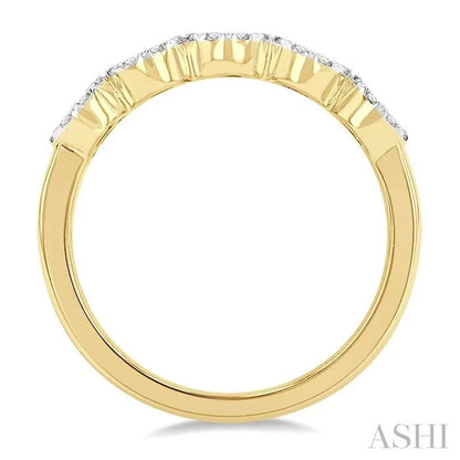 Round Shape 5 Stone Lovebright Essential Diamond Wedding Band