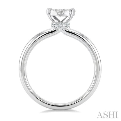 Oval Shape Lovebright Diamond Engagement Ring