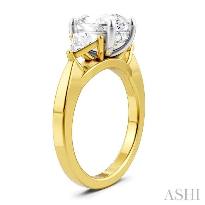Oval Shape Semi-Mount Diamond Engagement Ring