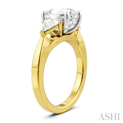 Oval Shape Semi-Mount Diamond Engagement Ring