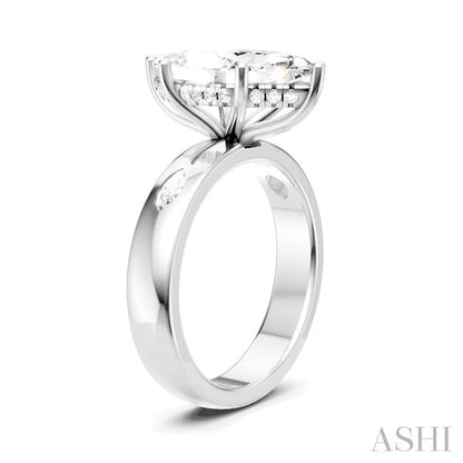 Marquise Shape Semi-Mount Diamond Engagement Ring