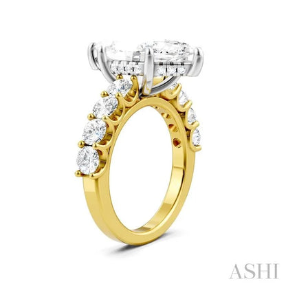 Marquise Shape Semi-Mount Diamond Engagement Ring