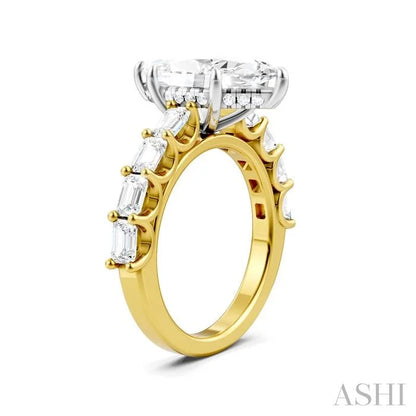 Marquise Shape Semi-Mount Diamond Engagement Ring