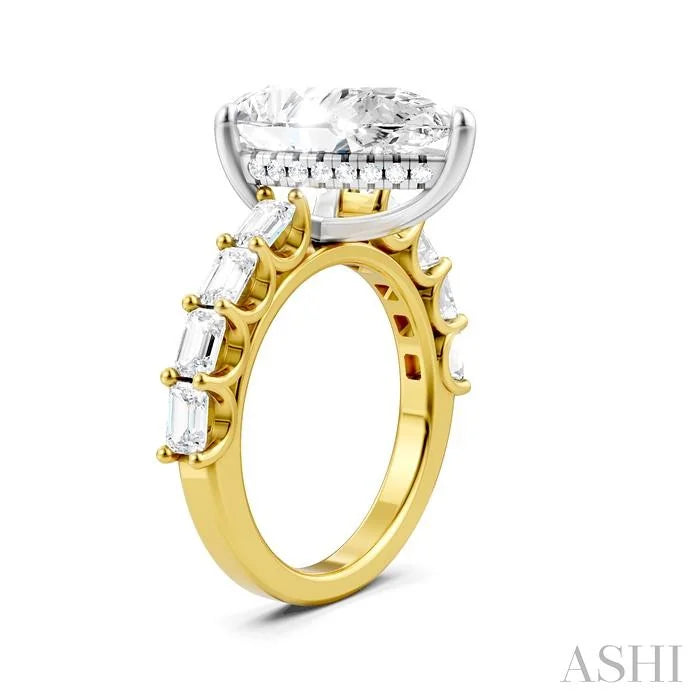 Pear Shape Semi-Mount Diamond Engagement Ring