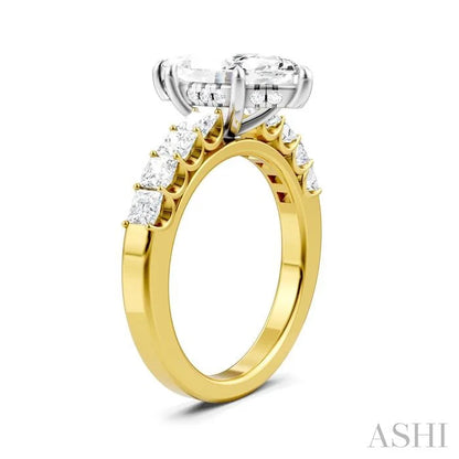 Marquise Shape Semi-Mount Diamond Engagement Ring
