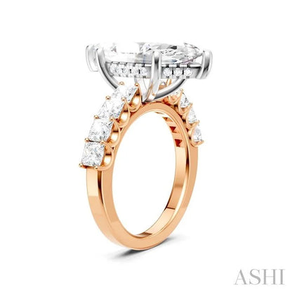 Marquise Shape Semi-Mount Diamond Engagement Ring