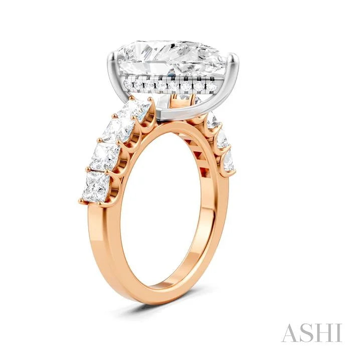 Pear Shape Semi-Mount Diamond Engagement Ring