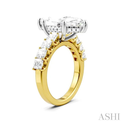 Marquise Shape Semi-Mount Diamond Engagement Ring