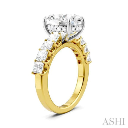 Oval Shape Semi-Mount Diamond Engagement Ring