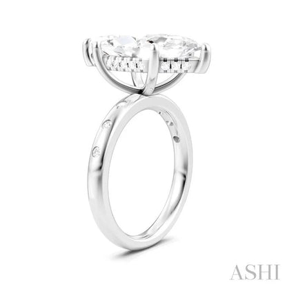 Marquise Shape Semi-Mount Diamond Engagement Ring