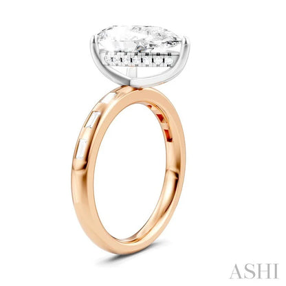 Pear Shape Semi-Mount Diamond Engagement Ring
