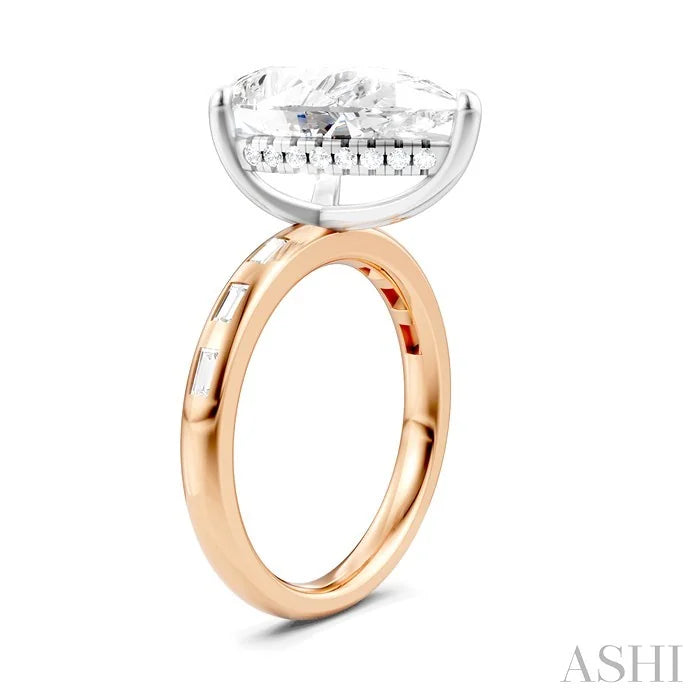Pear Shape Semi-Mount Diamond Engagement Ring