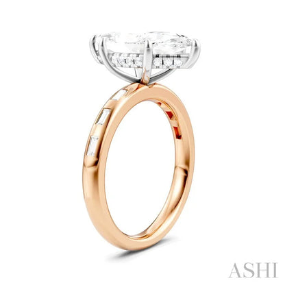 Marquise Shape Semi-Mount Diamond Engagement Ring