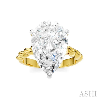 Pear Shape Semi-Mount Diamond Engagement Ring
