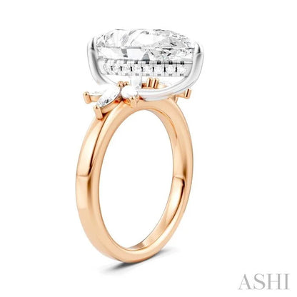 Pear Shape Semi-Mount Diamond Engagement Ring