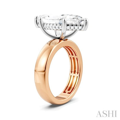 Marquise Shape Semi-Mount Diamond Engagement Ring