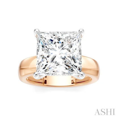 Princess Shape Semi-Mount Diamond Engagement Ring