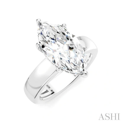 Marquise Shape Semi-Mount Diamond Engagement Ring
