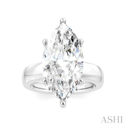 Marquise Shape Semi-Mount Diamond Engagement Ring