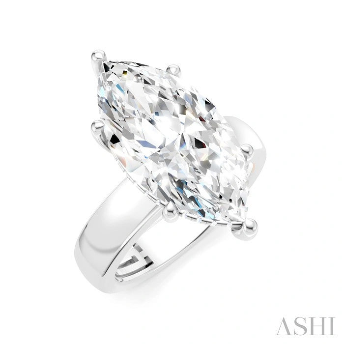 Marquise Shape Semi-Mount Diamond Engagement Ring