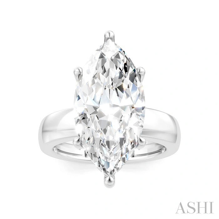 Marquise Shape Semi-Mount Diamond Engagement Ring